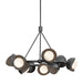 Hubbardton Forge - Nine Light Pendant - Brooklyn - Ink- Union Lighting Luminaires Decor