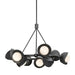 Hubbardton Forge - Nine Light Pendant - Brooklyn - Ink- Union Lighting Luminaires Decor