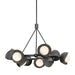 Hubbardton Forge - Nine Light Pendant - Brooklyn - Ink- Union Lighting Luminaires Decor