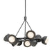 Hubbardton Forge - Nine Light Pendant - Brooklyn - Ink- Union Lighting Luminaires Decor