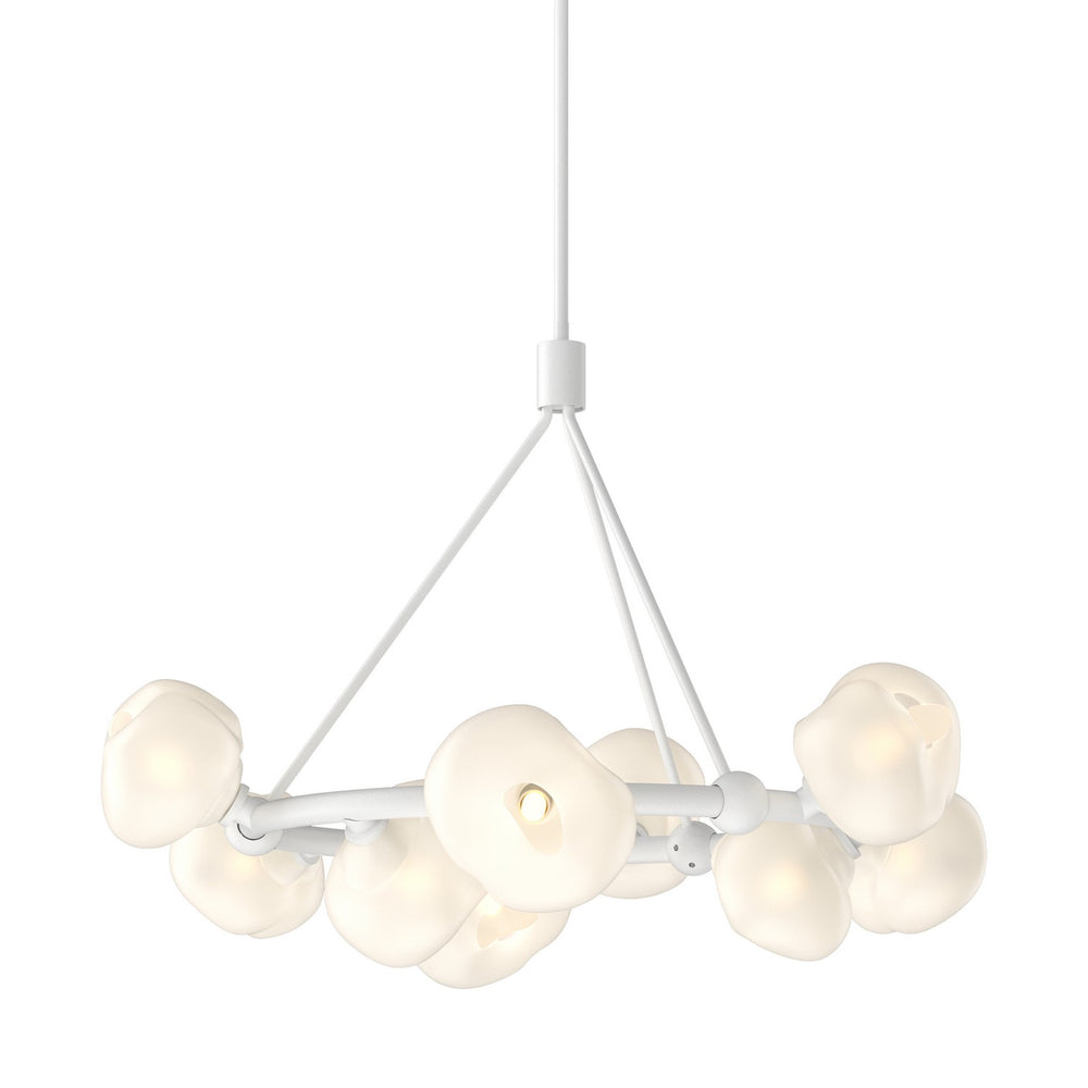 Hubbardton Forge - Nine Light Pendant - Ume - White- Union Lighting Luminaires Decor