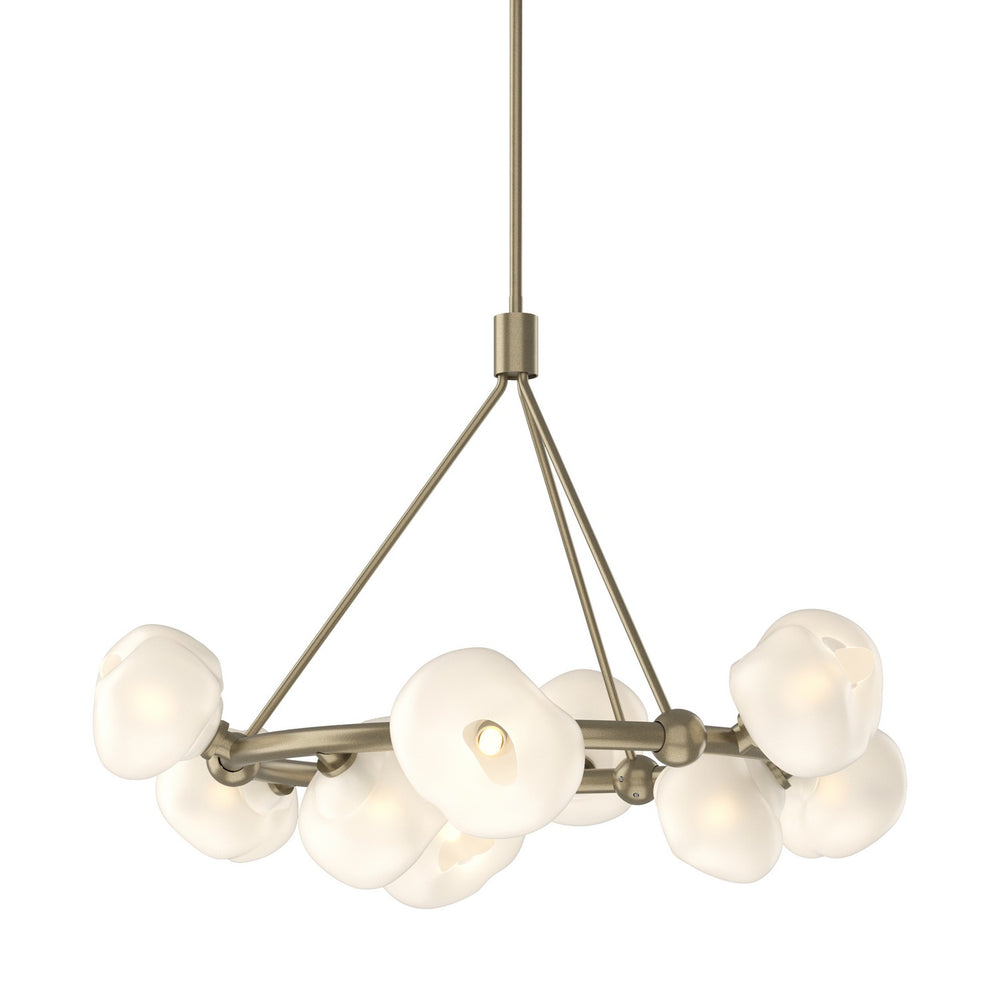 Hubbardton Forge - Nine Light Pendant - Ume - Soft Gold- Union Lighting Luminaires Decor