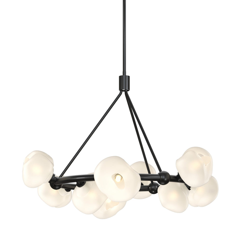 Hubbardton Forge - Nine Light Pendant - Ume - Ink- Union Lighting Luminaires Decor