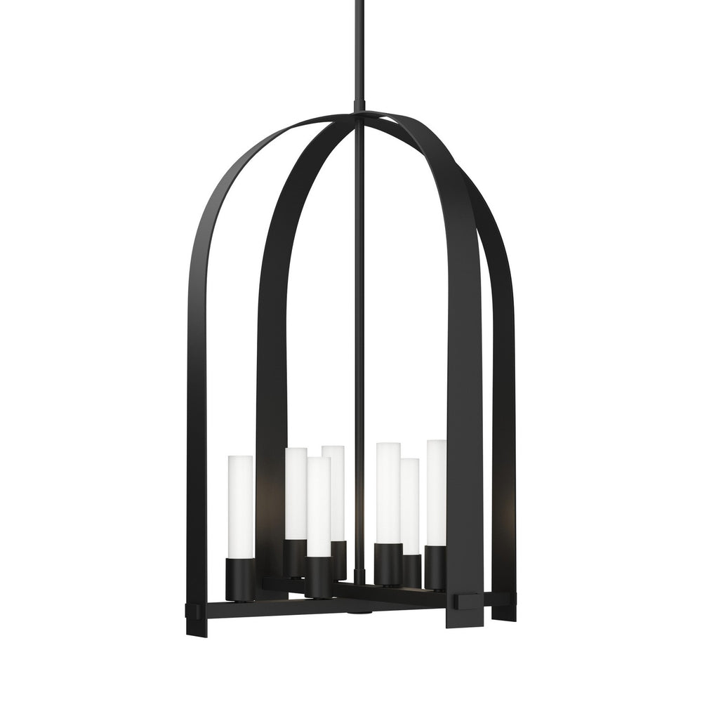 Hubbardton Forge - Eight Light Pendant - Triomphe - Black- Union Lighting Luminaires Decor