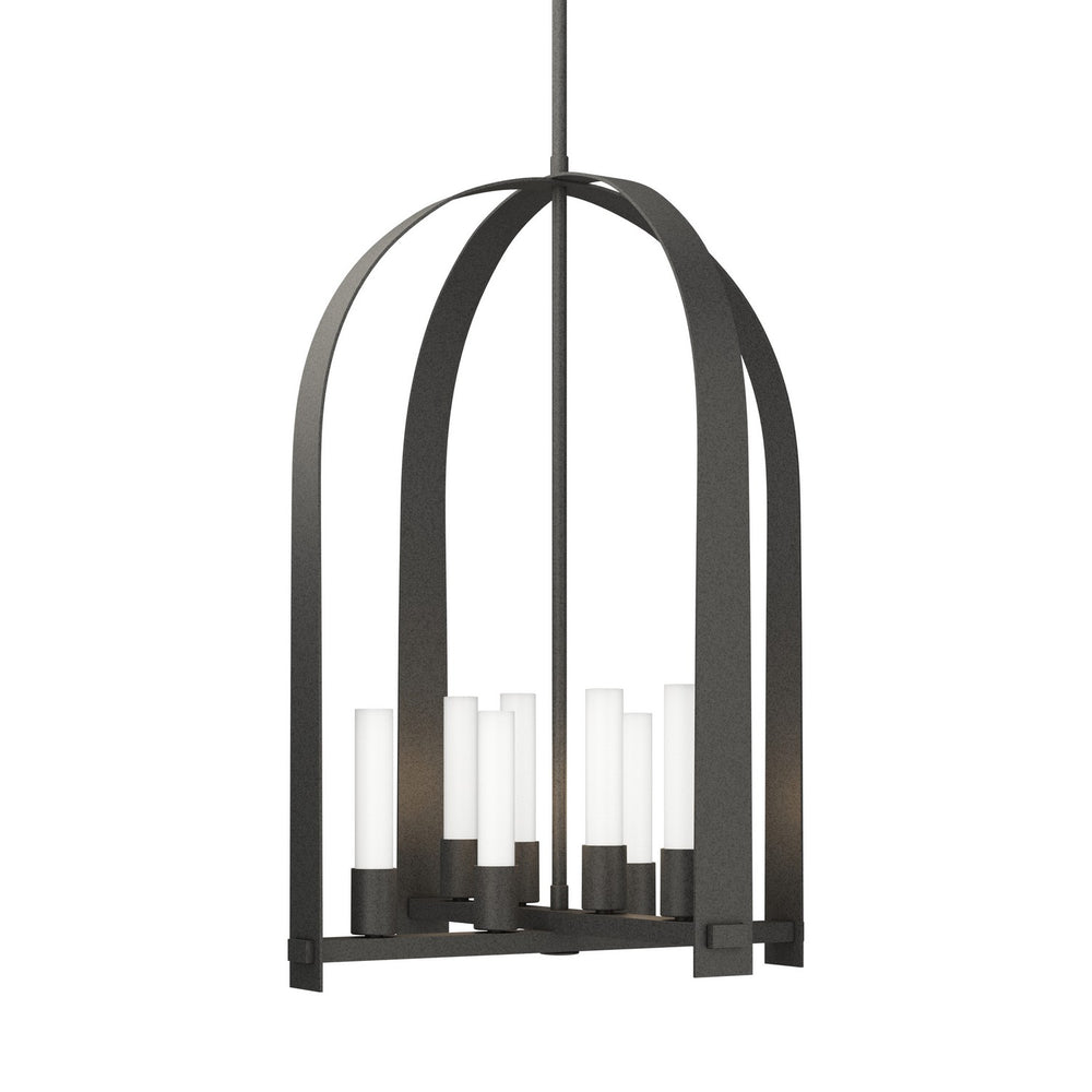 Hubbardton Forge - Eight Light Pendant - Triomphe - Natural Iron- Union Lighting Luminaires Decor