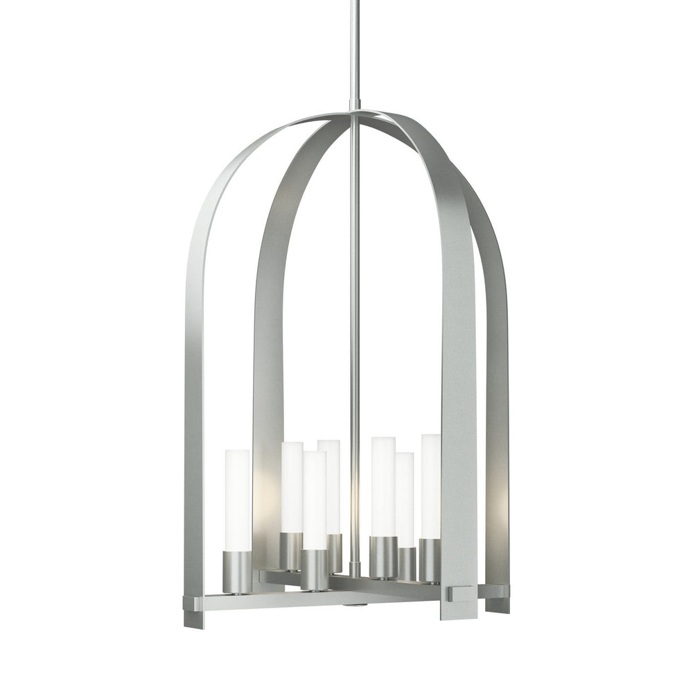 Hubbardton Forge - Eight Light Pendant - Triomphe - Vintage Platinum- Union Lighting Luminaires Decor