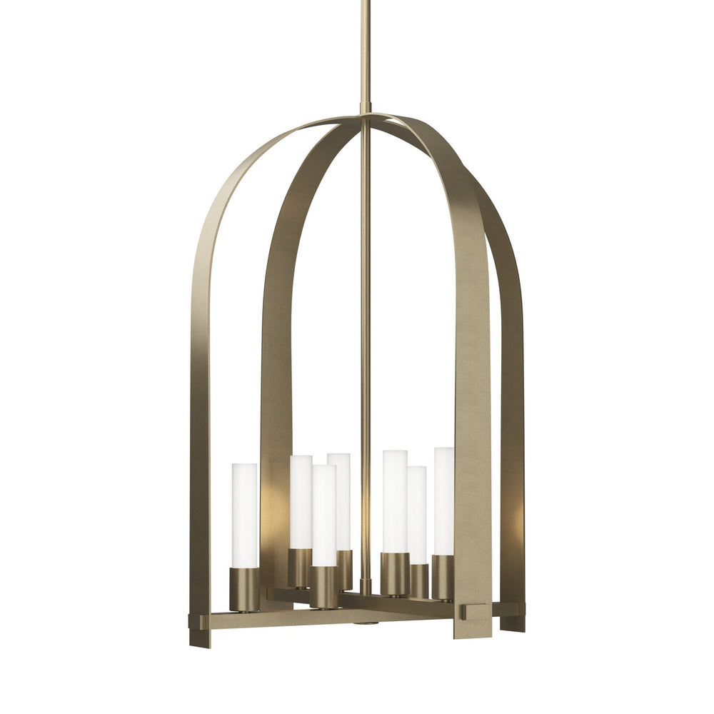 Hubbardton Forge - Eight Light Pendant - Triomphe - Soft Gold- Union Lighting Luminaires Decor