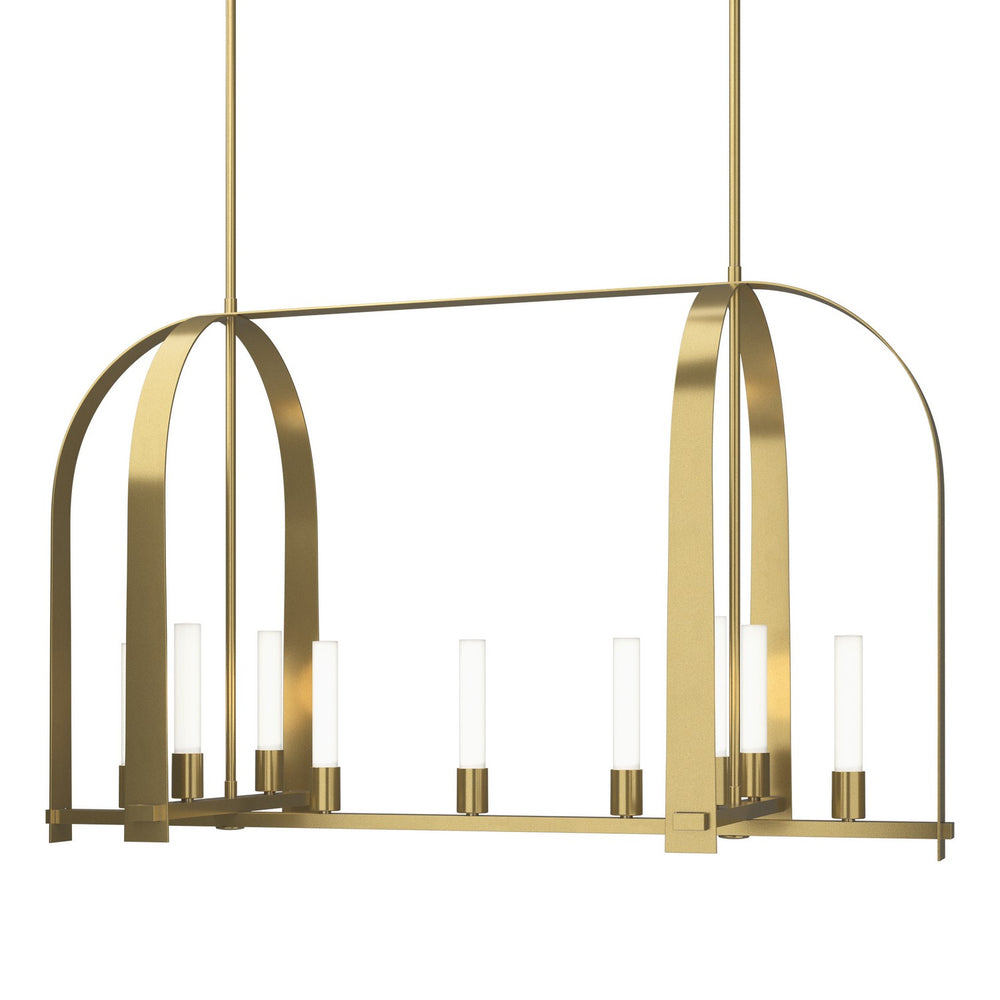 Hubbardton Forge - Nine Light Pendant - Triomphe - Modern Brass- Union Lighting Luminaires Decor