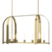 Hubbardton Forge - Nine Light Pendant - Triomphe - Modern Brass- Union Lighting Luminaires Decor