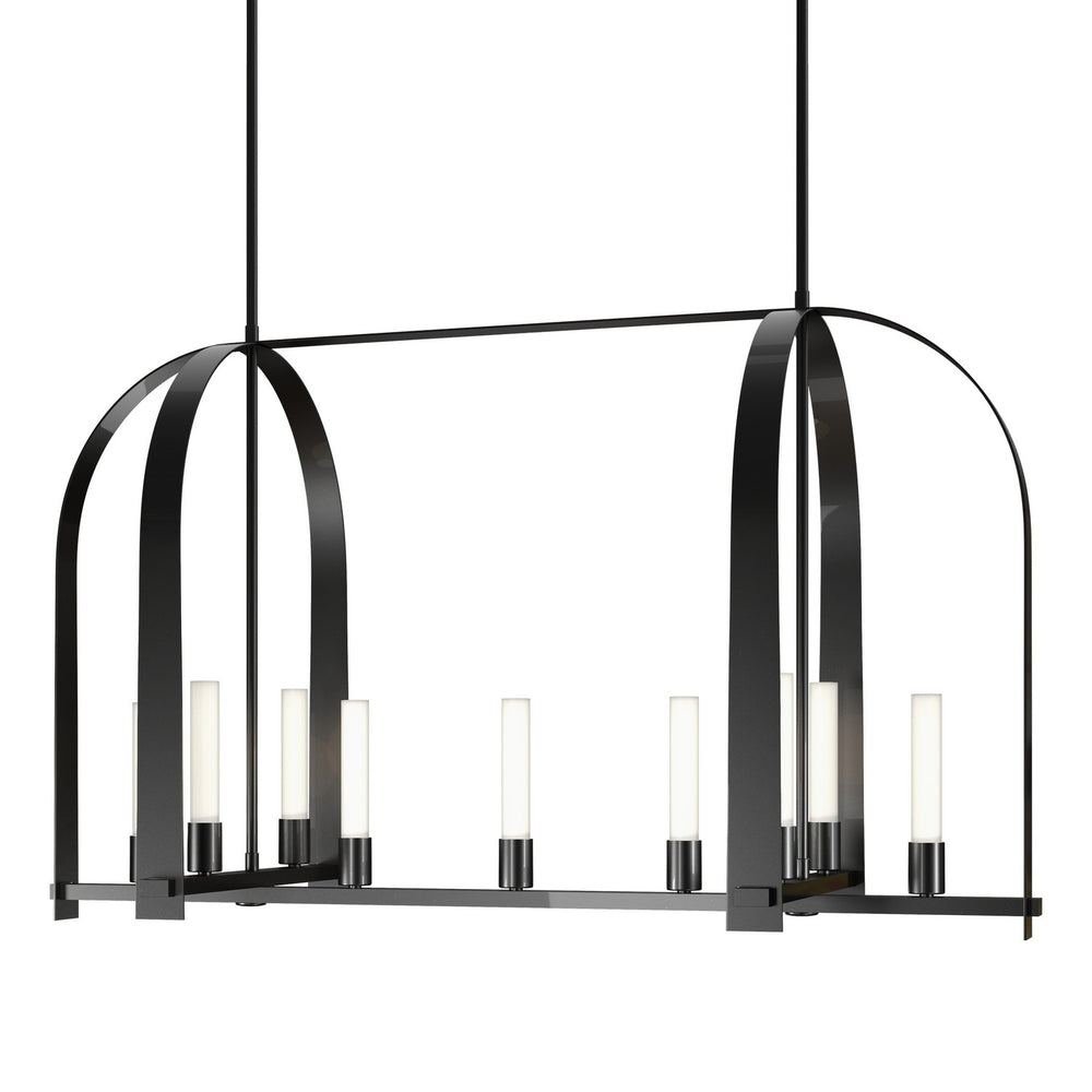Hubbardton Forge - Nine Light Pendant - Triomphe - Ink- Union Lighting Luminaires Decor