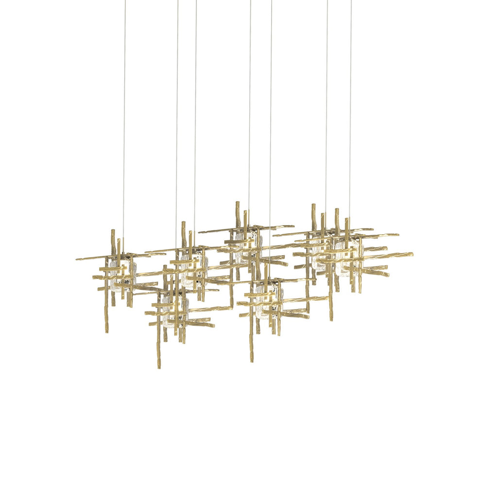 Hubbardton Forge - LED Pendant - Tura - Modern Brass- Union Lighting Luminaires Decor