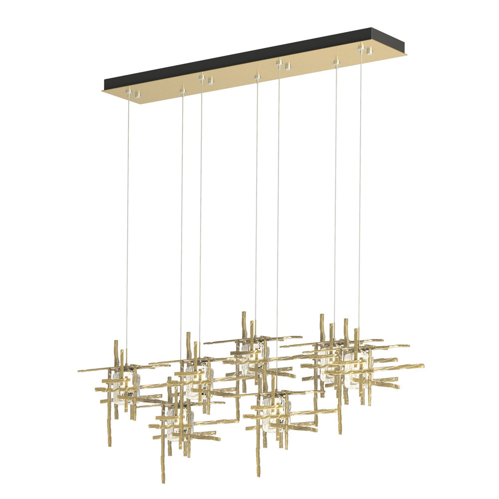 Hubbardton Forge - LED Pendant - Tura - Modern Brass- Union Lighting Luminaires Decor