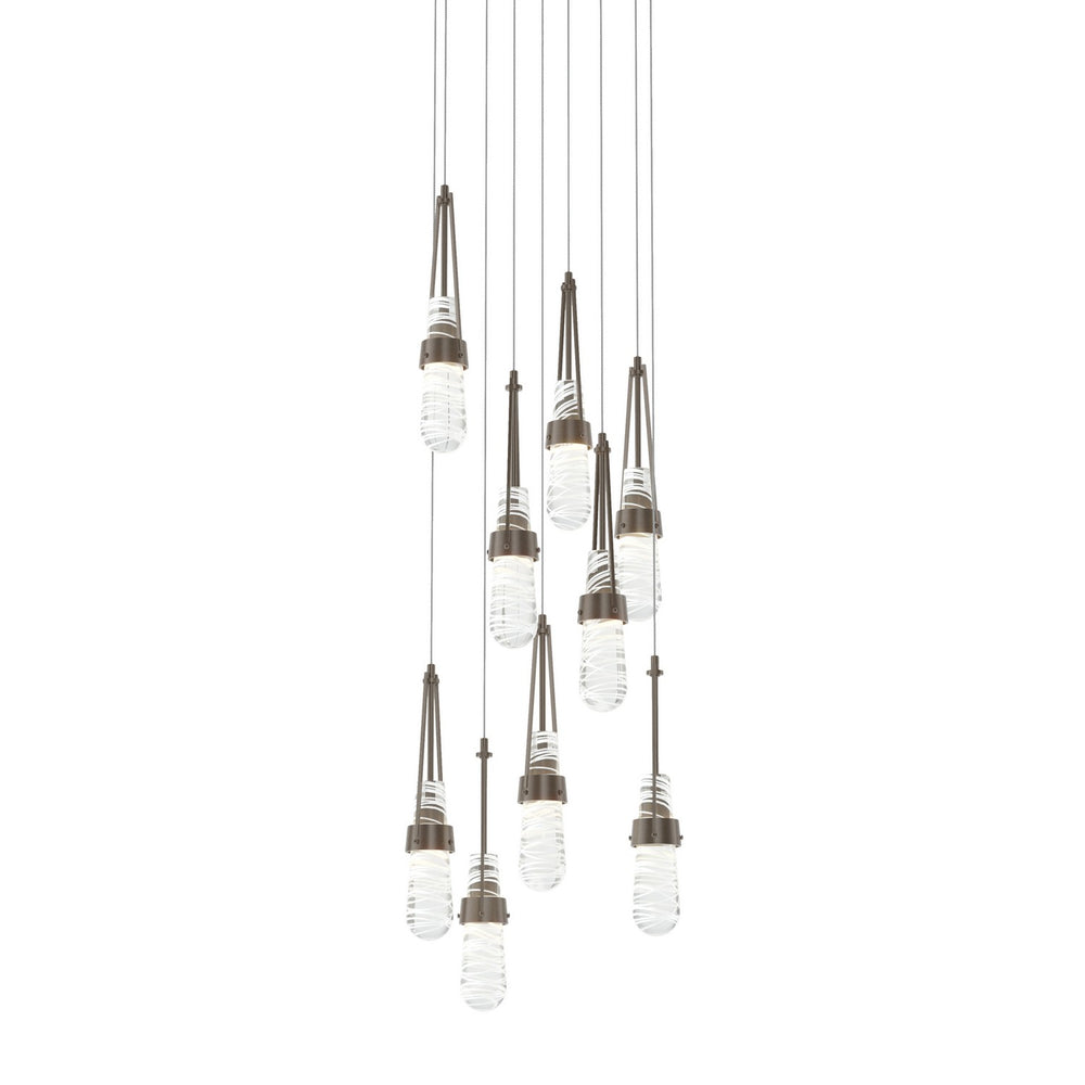 Hubbardton Forge - LED Pendant - Link - Bronze- Union Lighting Luminaires Decor