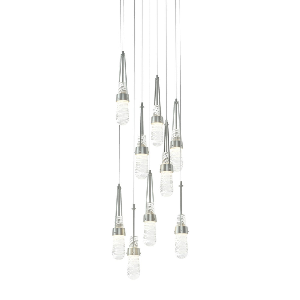 Hubbardton Forge - LED Pendant - Link - Vintage Platinum- Union Lighting Luminaires Decor