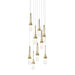 Hubbardton Forge - LED Pendant - Link - Modern Brass- Union Lighting Luminaires Decor