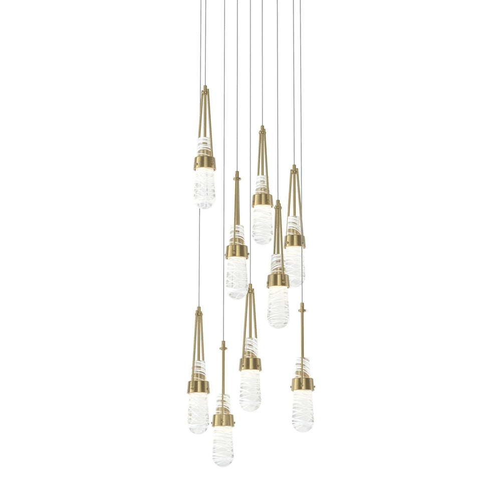 Hubbardton Forge - LED Pendant - Link - Modern Brass- Union Lighting Luminaires Decor
