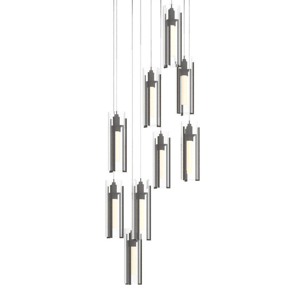 Hubbardton Forge - LED Pendant - Exos Glass - Natural Iron- Union Lighting Luminaires Decor