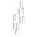 Hubbardton Forge - LED Pendant - Exos Glass - Vintage Platinum- Union Lighting Luminaires Decor