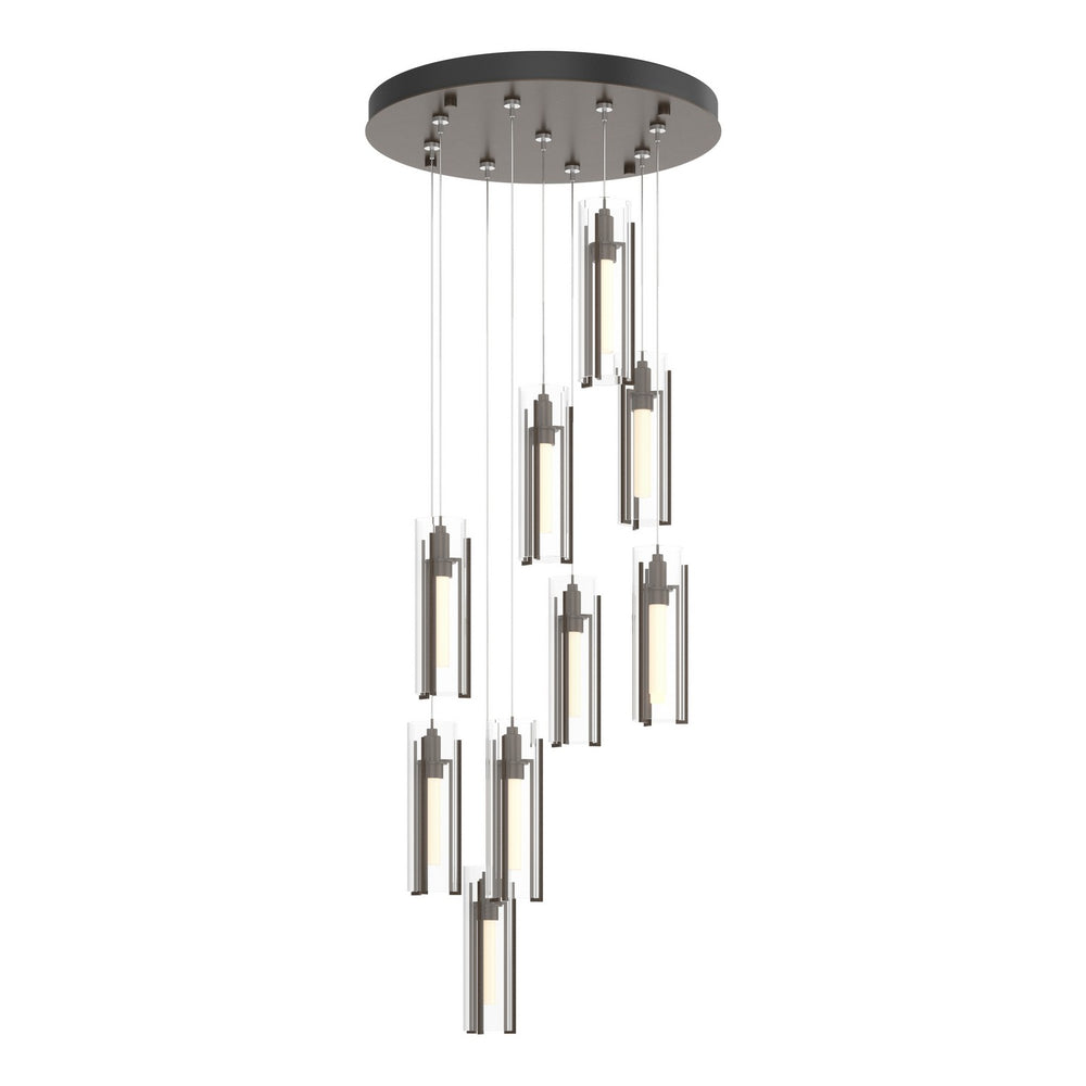 Hubbardton Forge - LED Pendant - Exos Glass - Bronze- Union Lighting Luminaires Decor