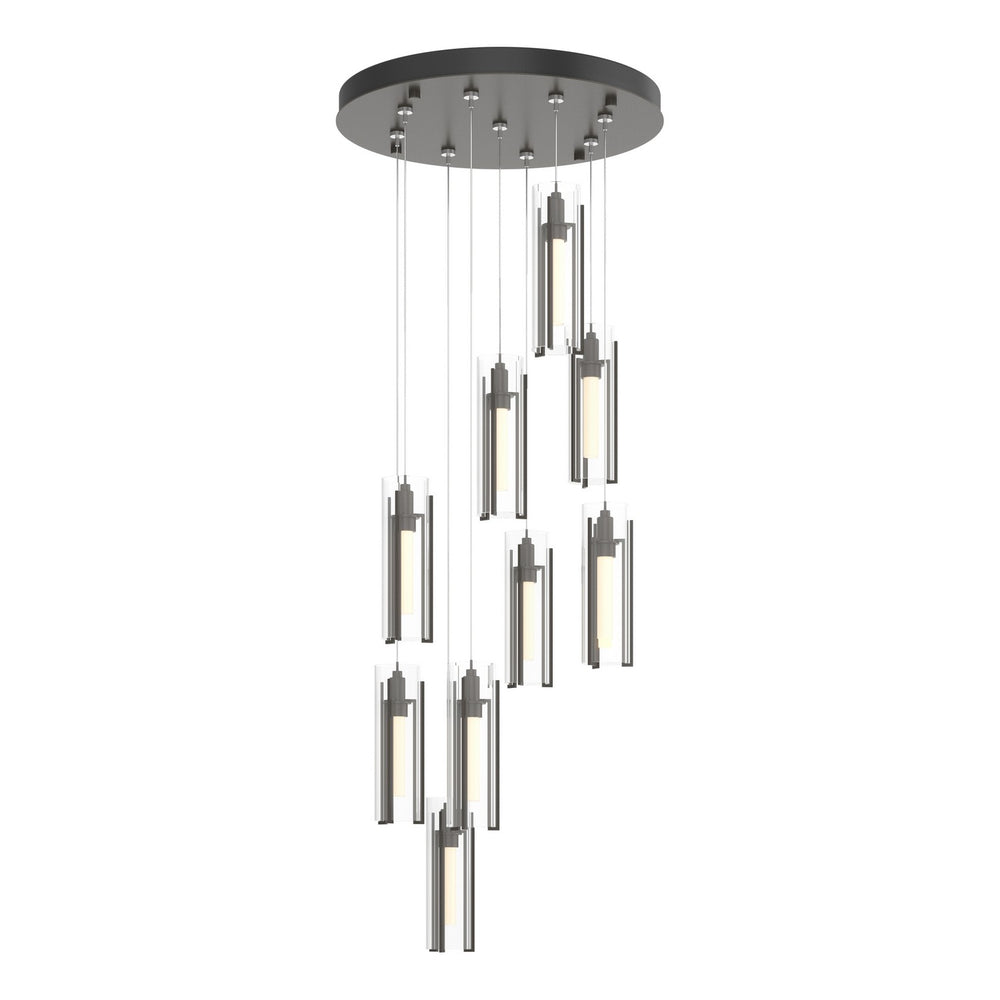 Hubbardton Forge - LED Pendant - Exos Glass - Dark Smoke- Union Lighting Luminaires Decor