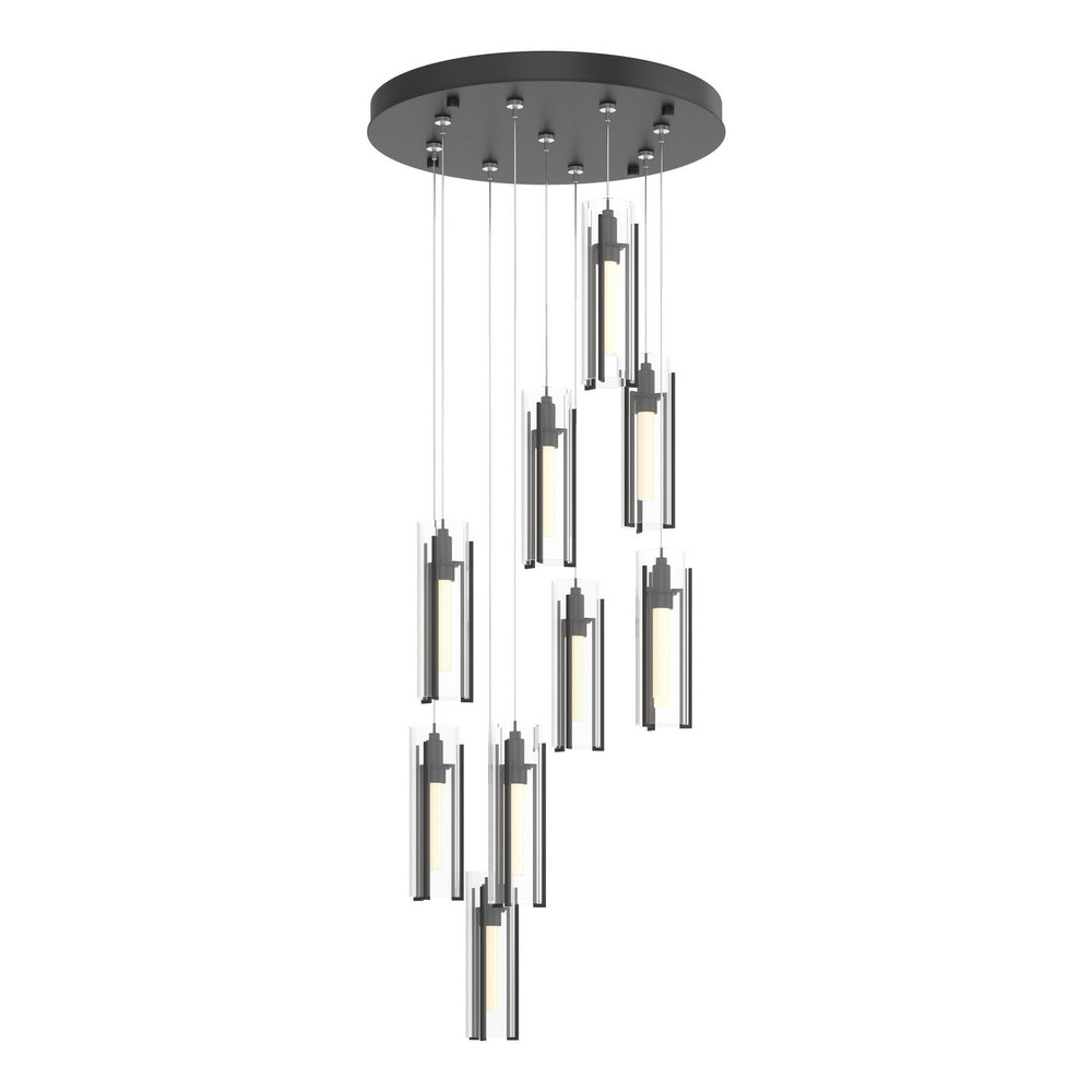 Hubbardton Forge - LED Pendant - Exos Glass - Black- Union Lighting Luminaires Decor