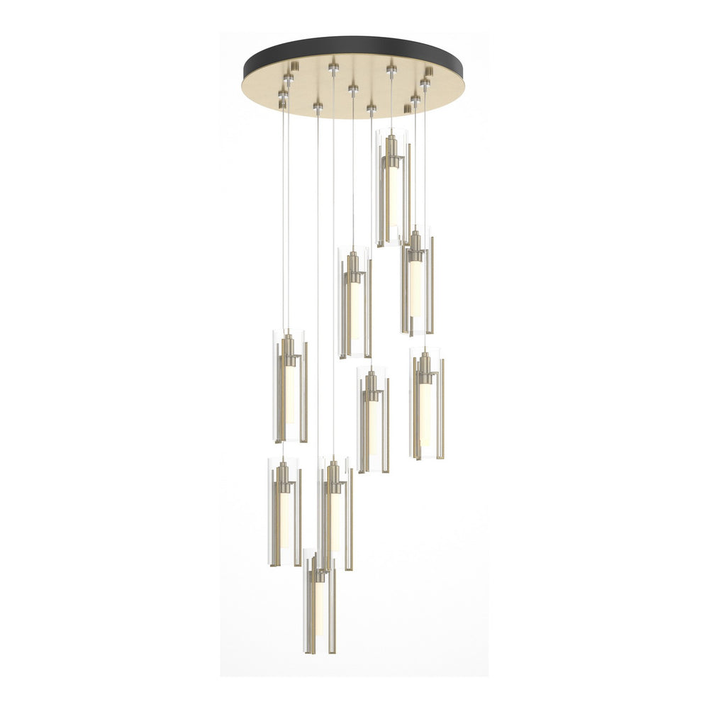 Hubbardton Forge - LED Pendant - Exos Glass - Modern Brass- Union Lighting Luminaires Decor