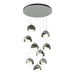 Hubbardton Forge - LED Pendant - Brooklyn - Vintage Platinum- Union Lighting Luminaires Decor