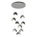 Hubbardton Forge - LED Pendant - Brooklyn - Vintage Platinum- Union Lighting Luminaires Decor