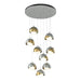 Hubbardton Forge - LED Pendant - Brooklyn - Vintage Platinum- Union Lighting Luminaires Decor