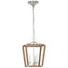 Visual Comfort Signature Canada - LED Lantern - Darlana Wrapped - Polished Nickel and Natural Rattan- Union Lighting Luminaires Decor