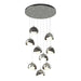 Hubbardton Forge - LED Pendant - Brooklyn - Sterling- Union Lighting Luminaires Decor
