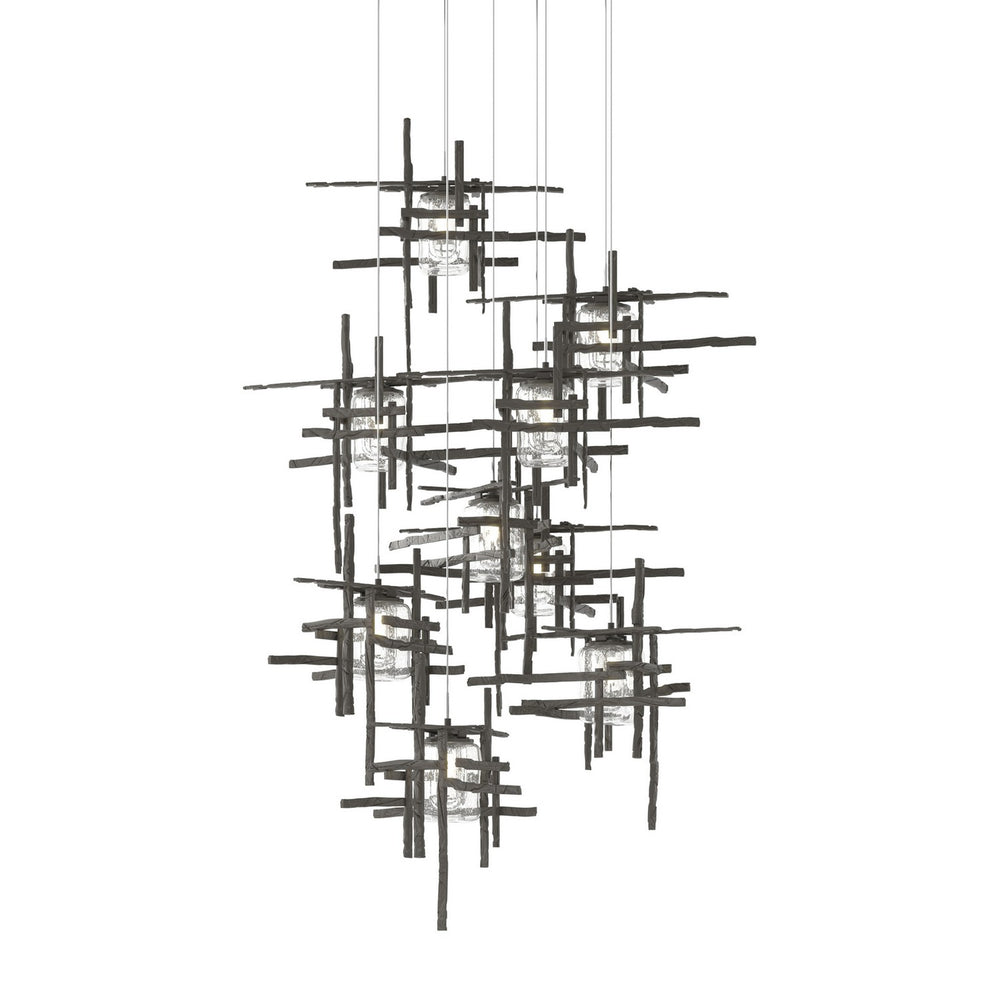 Hubbardton Forge - LED Pendant - Tura - Dark Smoke- Union Lighting Luminaires Decor