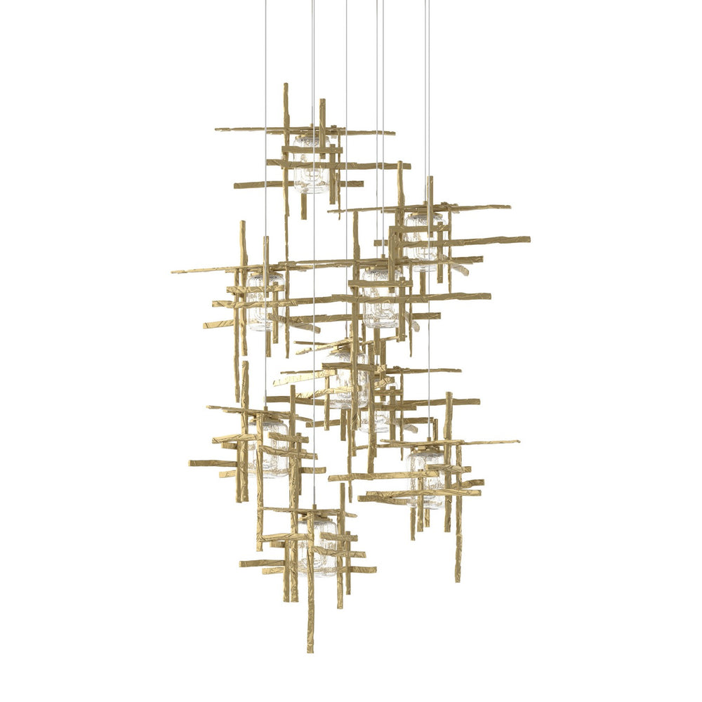 Hubbardton Forge - LED Pendant - Tura - Modern Brass- Union Lighting Luminaires Decor