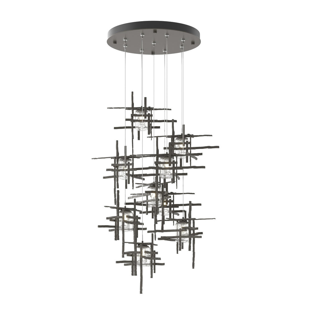 Hubbardton Forge - LED Pendant - Tura - Dark Smoke- Union Lighting Luminaires Decor