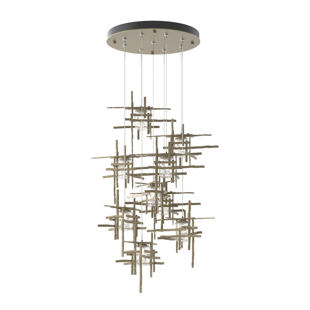 Hubbardton Forge - LED Pendant - Tura - Vintage Platinum- Union Lighting Luminaires Decor