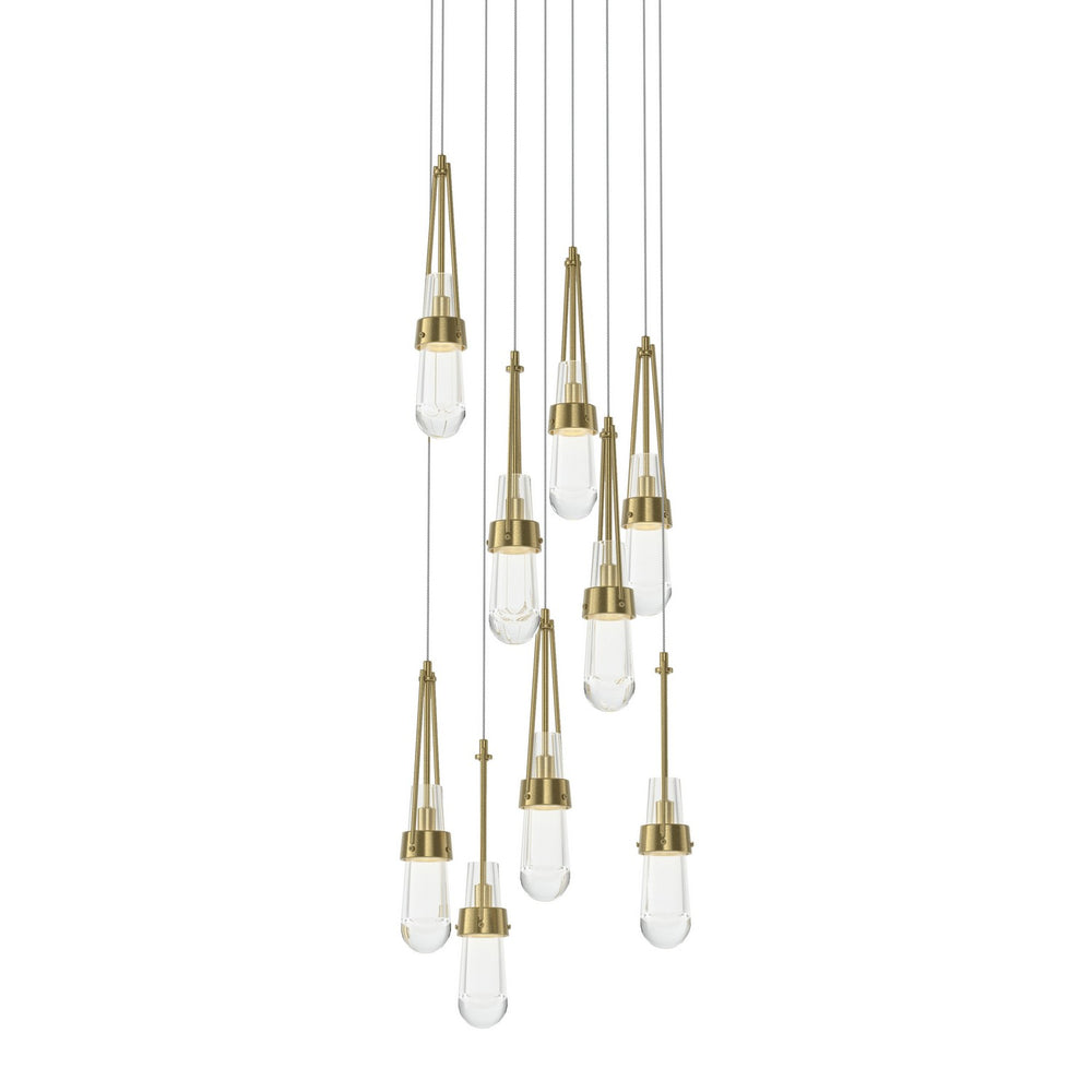 Hubbardton Forge - LED Pendant - Link - Modern Brass- Union Lighting Luminaires Decor