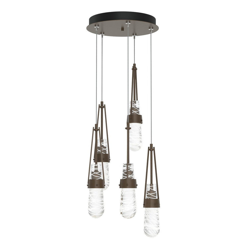 Hubbardton Forge - LED Pendant - Link - Bronze- Union Lighting Luminaires Decor
