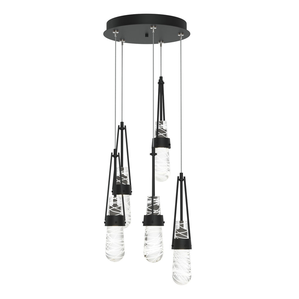 Hubbardton Forge - LED Pendant - Link - Black- Union Lighting Luminaires Decor