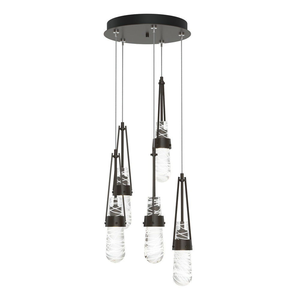 Hubbardton Forge - LED Pendant - Link - Oil Rubbed Bronze- Union Lighting Luminaires Decor