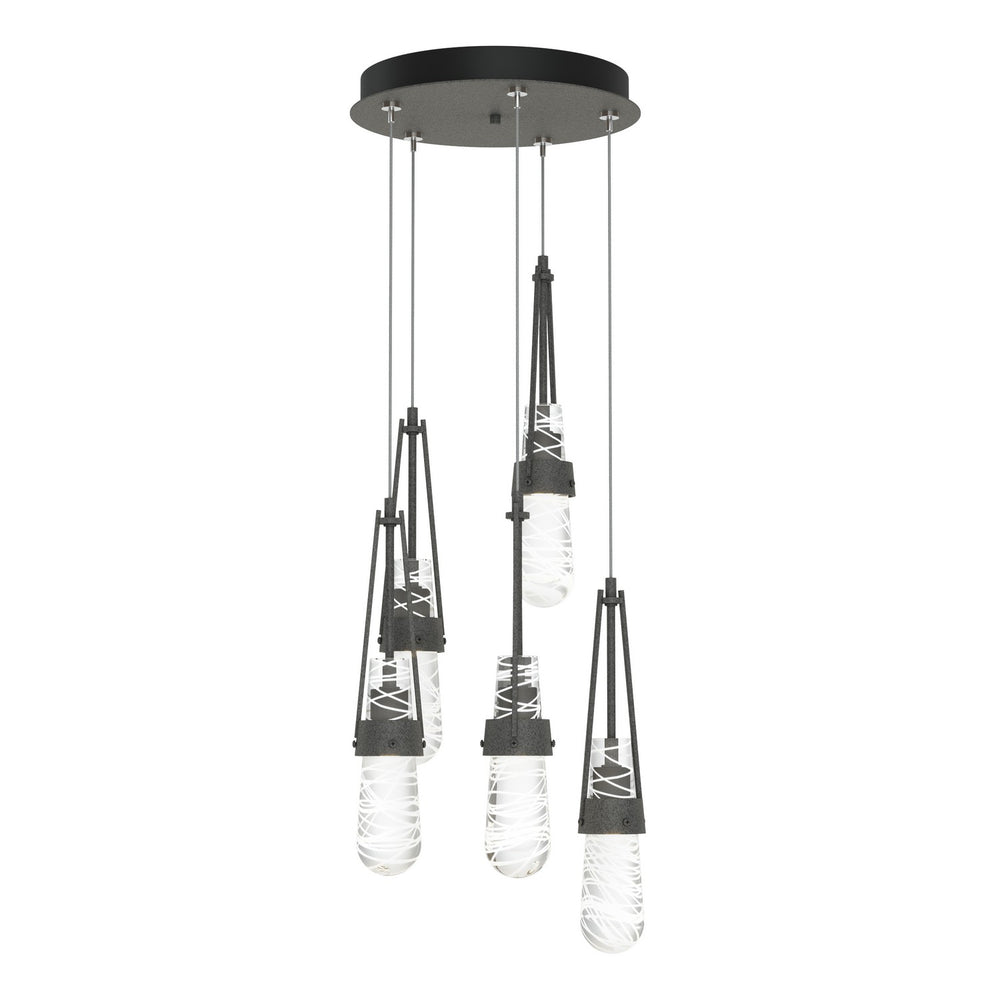 Hubbardton Forge - LED Pendant - Link - Natural Iron- Union Lighting Luminaires Decor