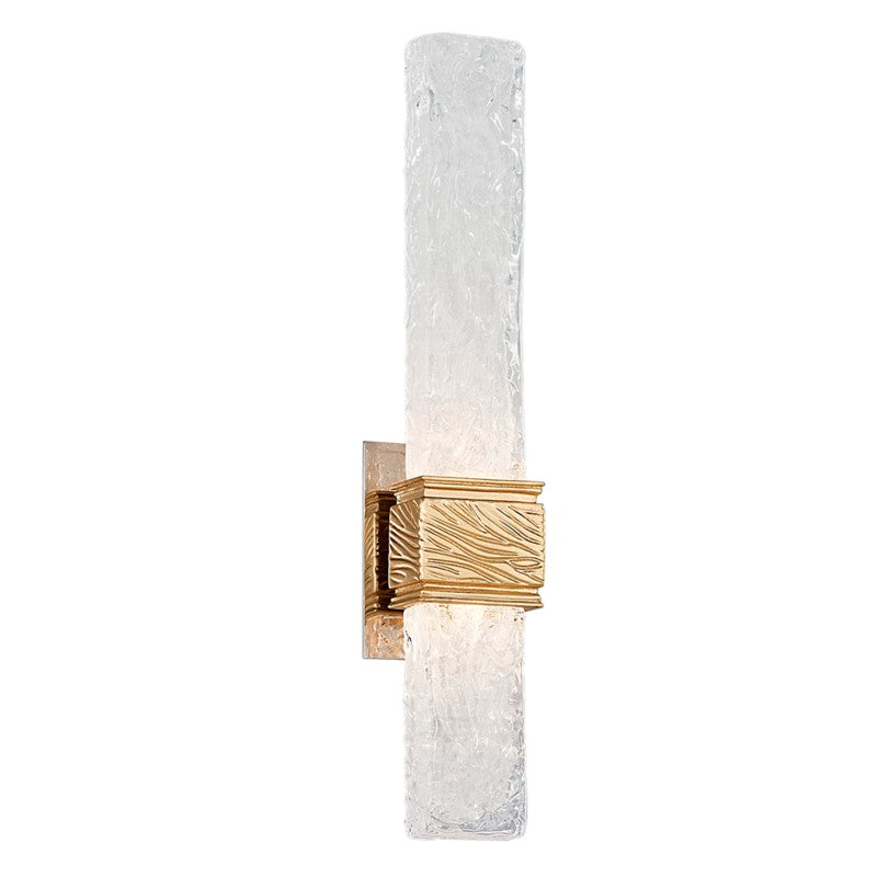 Corbett Lighting Canada - LED Wall Sconce - Freeze - Gold Leaf- Union Lighting Luminaires Decor