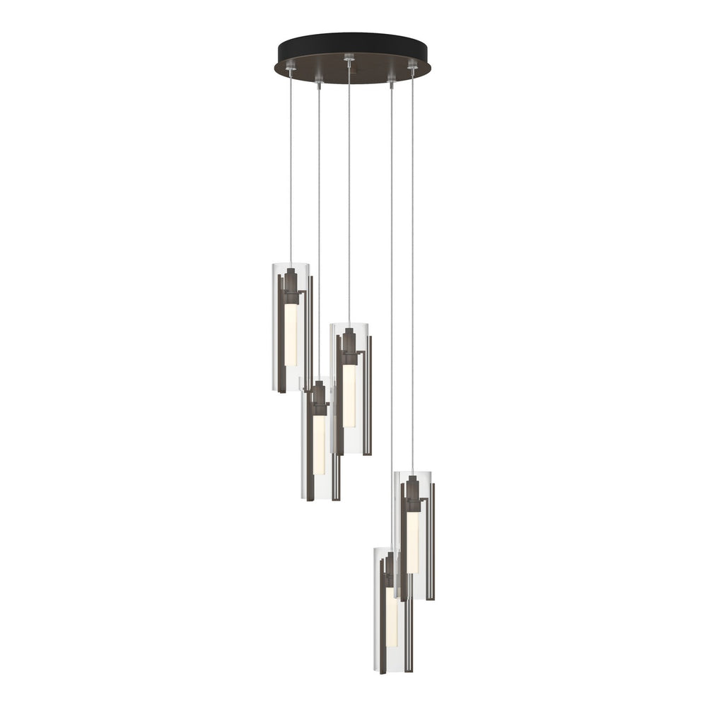 Hubbardton Forge - LED Pendant - Exos Glass - Bronze- Union Lighting Luminaires Decor