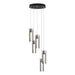 Hubbardton Forge - LED Pendant - Exos Glass - Dark Smoke- Union Lighting Luminaires Decor
