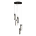 Hubbardton Forge - LED Pendant - Exos Glass - Oil Rubbed Bronze- Union Lighting Luminaires Decor