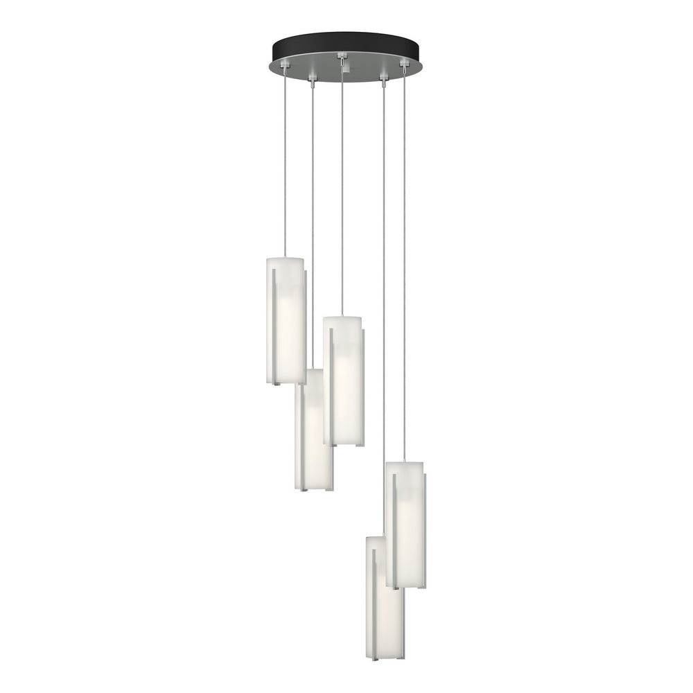 Hubbardton Forge - LED Pendant - Exos Glass - Vintage Platinum- Union Lighting Luminaires Decor