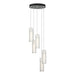 Hubbardton Forge - LED Pendant - Exos Glass - Vintage Platinum- Union Lighting Luminaires Decor