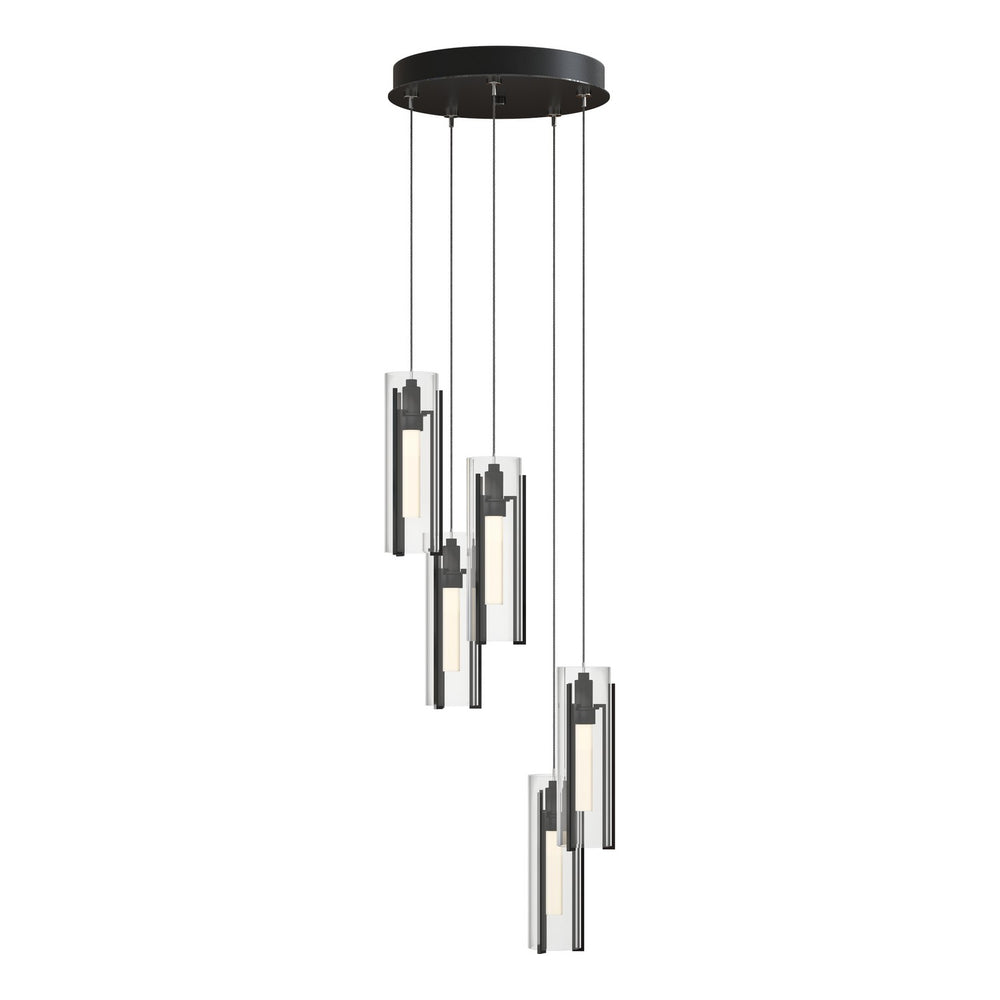 Hubbardton Forge - LED Pendant - Exos Glass - Ink- Union Lighting Luminaires Decor