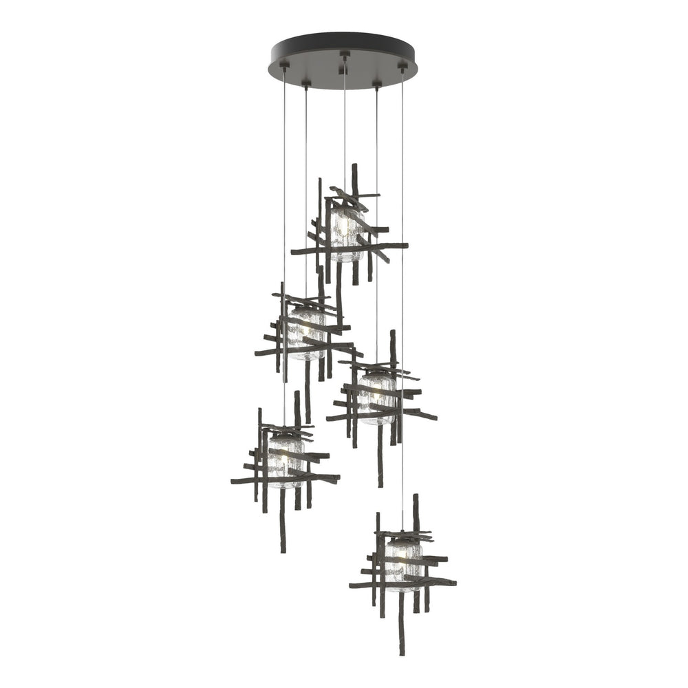 Hubbardton Forge - LED Pendant - Tura - Dark Smoke- Union Lighting Luminaires Decor