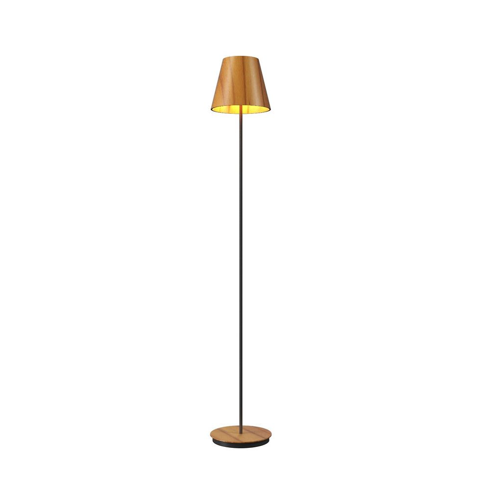 Accord Lighting - One Light Floor Lamp - Conical - Teak- Union Lighting Luminaires Decor