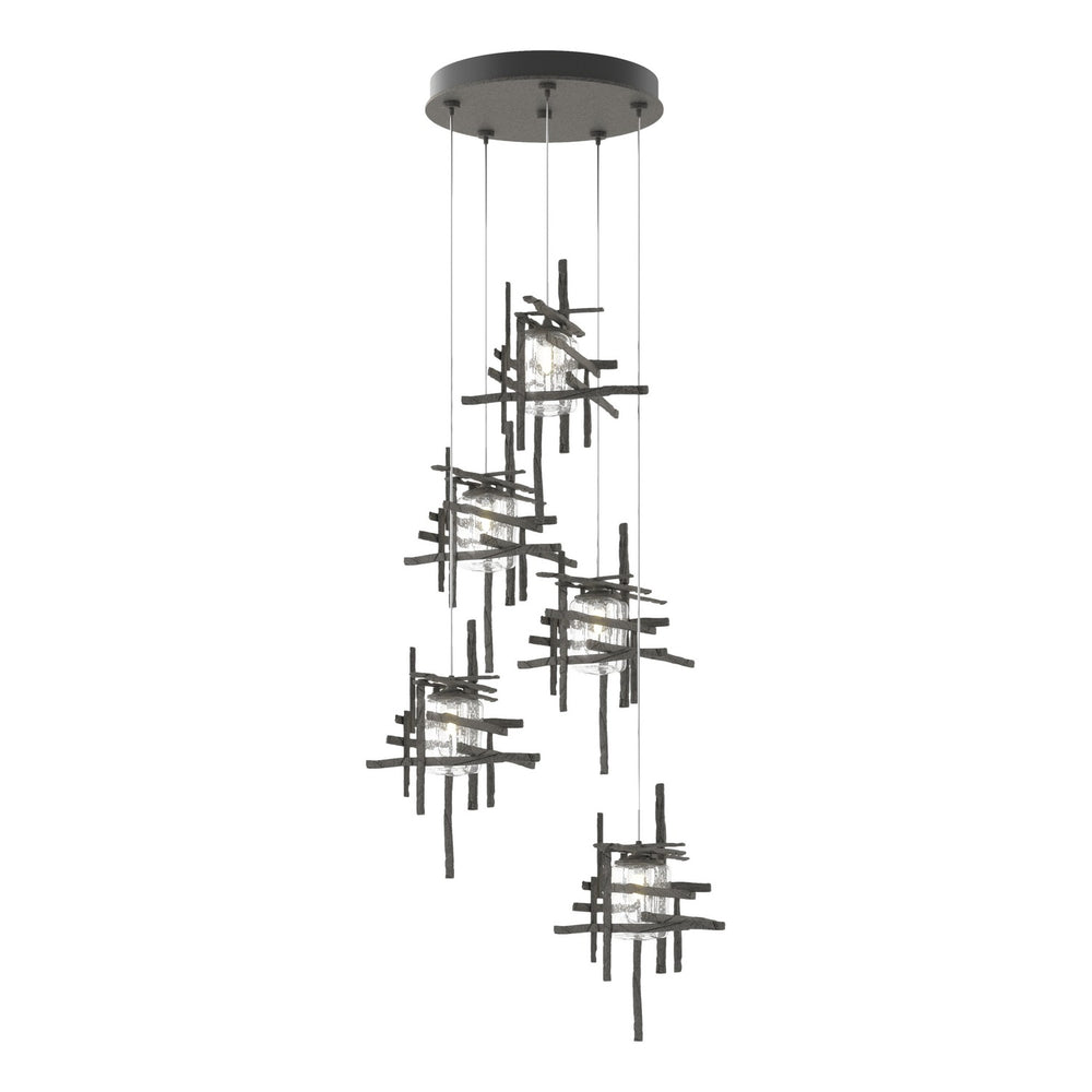 Hubbardton Forge - LED Pendant - Tura - Natural Iron- Union Lighting Luminaires Decor